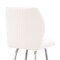Armen Living Tandy White Faux Leather and Brushed Stainless Steel 30" Bar Stool LCTNBABSWH30 - alternate 6